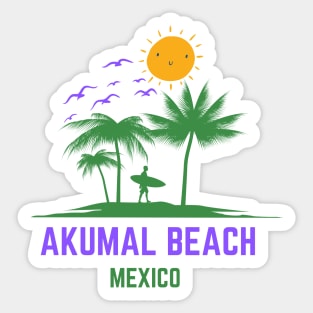 Akumal Beach Mexico Sticker